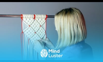 DIY Macramé Diamond Mesh Pattern for Wall Hanging Home Decor