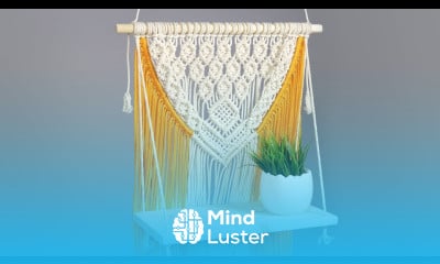 DIY Macramé Wall Hanging with Shelf Decorative Functional Home Decor Idea