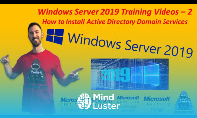 How to Install Active Directory Domain Services Server 2019 Video 2 Windows Server 2019 Training