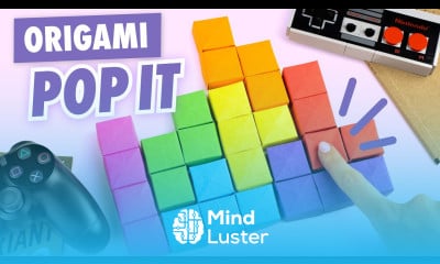 Оригами ПОП ИТ Тетрис Origami Paper Pop it Tetris Как сделать POP IT из бумаги без клея