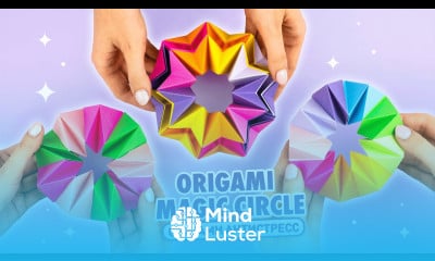 Оригами Антистресс из бумаги Оригами Трансформер Origami Magic Circle Paper Fidget toy