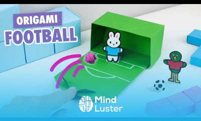 Оригами Футбол из бумаги Игрушка из бумаги Origami Paper Football