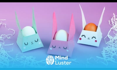 ОРИГАМИ НА ПАСХУ ЗАЙЧИК КОРЗИНКА ИЗ БУМАГИ