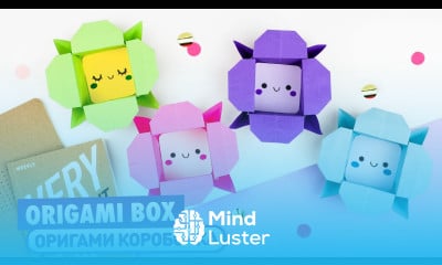 Оригами Коробочка Цветок из бумаги Origami Paper Flower Box DIY Paper crafts