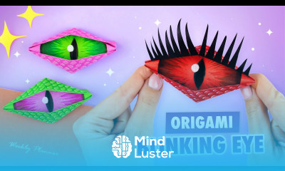 Оригами Глаз Дракона Моргающий глаз из бумаги Origami Paper Dragon Eye