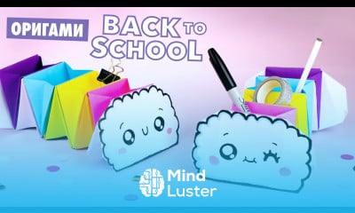 Оригами Органайзер Радужное Облако DIY Снова в школу Back to School Origami