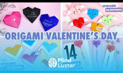 Оригами Сердечки из бумаги 4 Идеи на День Святого Валентина Origami Valentine s Day Craft Ideas