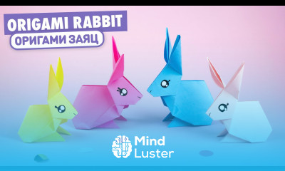 Оригами ЗАЙЧИК из бумаги Origami Paper Rabbit