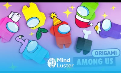 Оригами AMONG US из бумаги БЕЗ КЛЕЯ Origami Paper AMONG US without glue DIY Идея для подарка