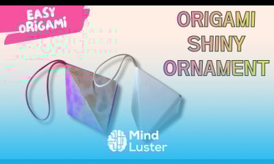 How to Make a Shiny Origami Christmas Ornament Easy DIY Paper Decoration 