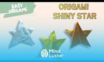 How to Make a Shiny Origami Star Easy Shiny Paper Star Tutorial 