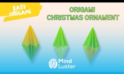 How to Make an Origami Christmas Ornament Easy DIY Paper Decoration 