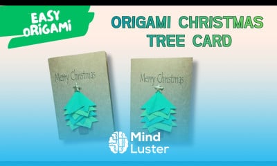 How to Make an Origami Christmas Tree Card Easy DIY Holiday Craft