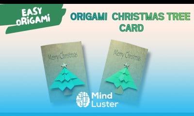 Easy Origami Christmas Tree Card Tutorial Beginner Friendly Holiday Craft