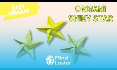How to Make a Shiny Origami Star Easy Paper Star Tutorial 