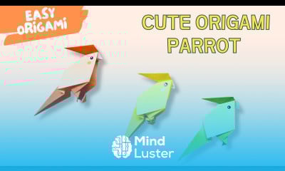 Easy Origami Parrot  How to Make a Colorful Paper Parrot Step by Step