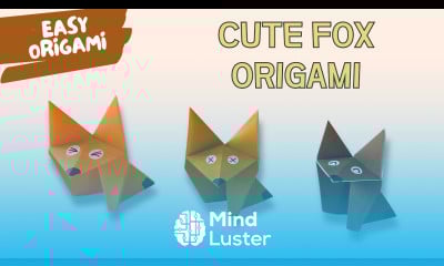Easy Origami Fox Tutorial  How to Make a Cute Paper Fox Step by Step