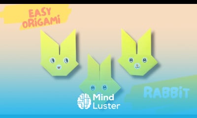 Easy Origami Origami Rabbit Easter Bunney