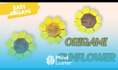 Easy Origami Sunflower Tutorial How to Make a Paper Sunflower Step by Step 