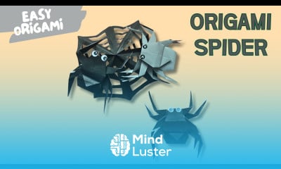 Halloween Origami Spider  Simple Paper Folding Craft