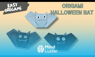 DIY Origami Bat Fun and Easy Halloween Decoration 