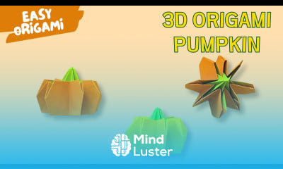 How to Make a 3D Origami Pumpkin Easy Halloween Paper Craft