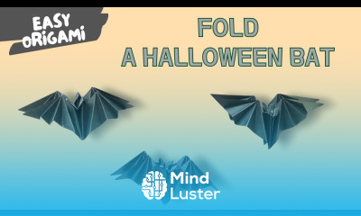 Origami Halloween Bat  Easy Paper Craft Tutorial