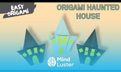 Origami Haunted House Tutorial  Easy Halloween Paper Craft