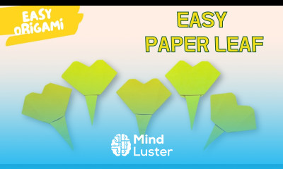 How to Make an Origami Ginkgo Leaf Easy Paper Folding Tutorial