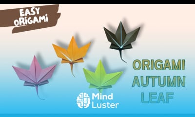 How to Make an Origami Autumn Leaf Easy Fall Paper Craft Tutorial
