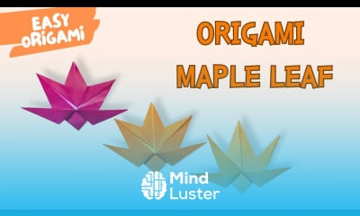 5 Minute Origami Maple Leaf  Easy Fall DIY DIY Autumn Craft for Beginners