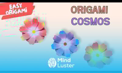 Easy Origami Cosmos Flower DIY Paper Cosmos Tutorial Step by Step