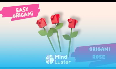 How to Make an Origami Rose Easy Paper Rose Tutorial