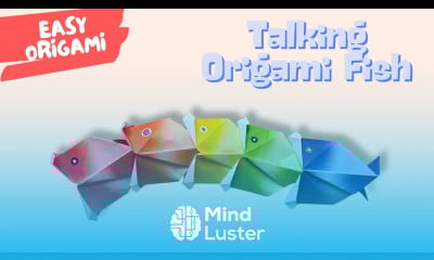 Talking Origami Fish Easy Moving Mouth Paper Fish Tutorial for Kids Beginners