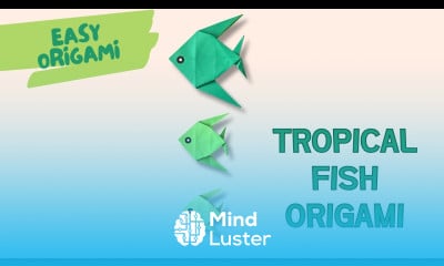 Easy Tropical Fish Origami Tutorial Simple Origami Fish Folding for Beginners DIY Paper Sea Animals