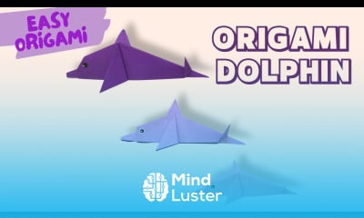 How to Make an Origami Dolphin Easy Paper Dolphin Tutorial for Beginners