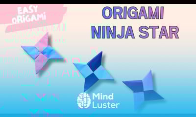 How to Make an Origami Ninja Star Easy Shuriken Paper Folding Tutorial