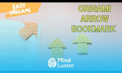Easy Origami Arrow Bookmark  Simple Paper Bookmark Tutorial for Beginners
