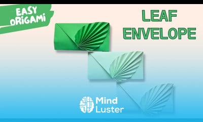 How to Fold a Beautiful Leaf Shaped Envelope Easy Origami Tutorial