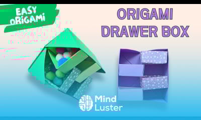 How to Make an Origami Drawer Box Easy Paper Box Tutorial