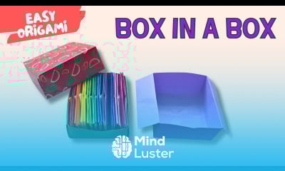 Origami Box in a Box Tutorial Easy DIY Paper Box Folding