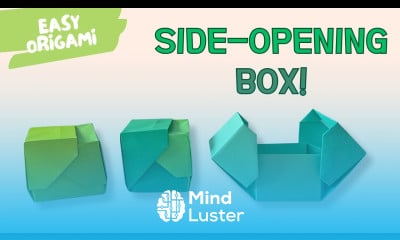 Easy Origami Side Opening Box Tutorial DIY Paper Box Folding