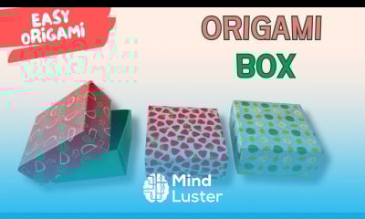 Easy Origami Paper Box Tutorial DIY Gift Box Folding