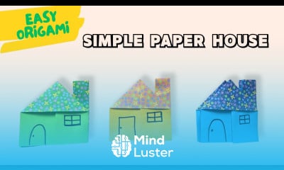 Easy Origami House Simple Paper House Folding Tutorial for Beginners