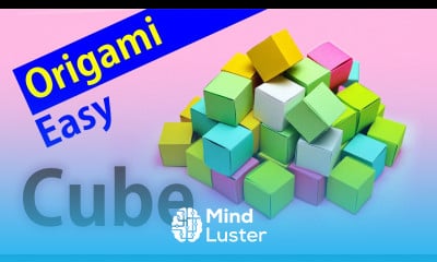 2 Minute Easy Origami Cube Tutorial Without Tape or Glue