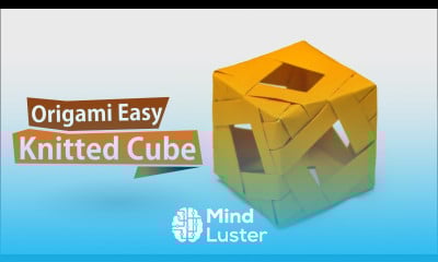 How to Make an Origami knitted cube