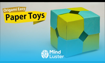 Do you want to make an origami cube paper toy