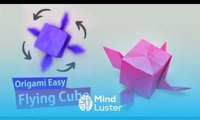Easy Origami Flying Pop It Flying Cube Tutorial