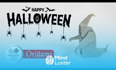 Origami Halloween Ghost  Easy Step by Step Tutorial
