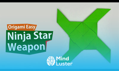 Easy Origami Ninja Star – Cool Sharp  DIY Paper Weapon
